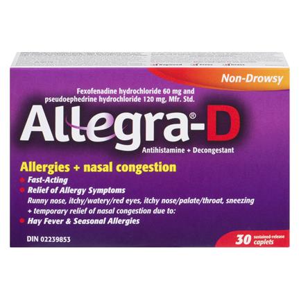 Buy Allegra-D – Allergy & Nasal Congestion Relief | BiosenseClinic