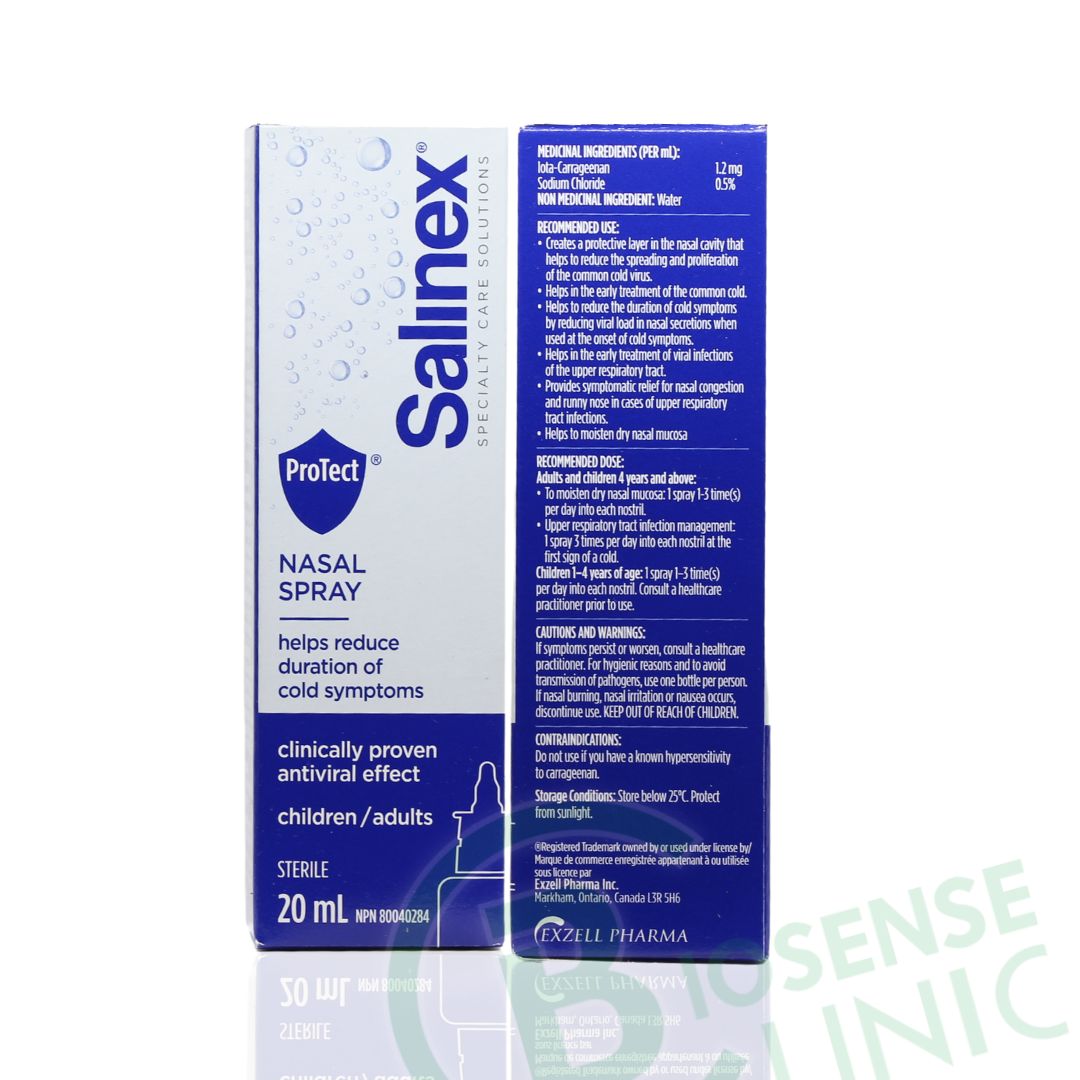 Buy Salinex Protect Nasal Spray for Antiviral Relief at BiosenseClinic.com