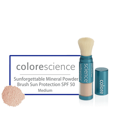 Colorescience Sunforgettable Mineral Powder Brush Sun Protection SPF 50 - 6 g - Biosense Clinic