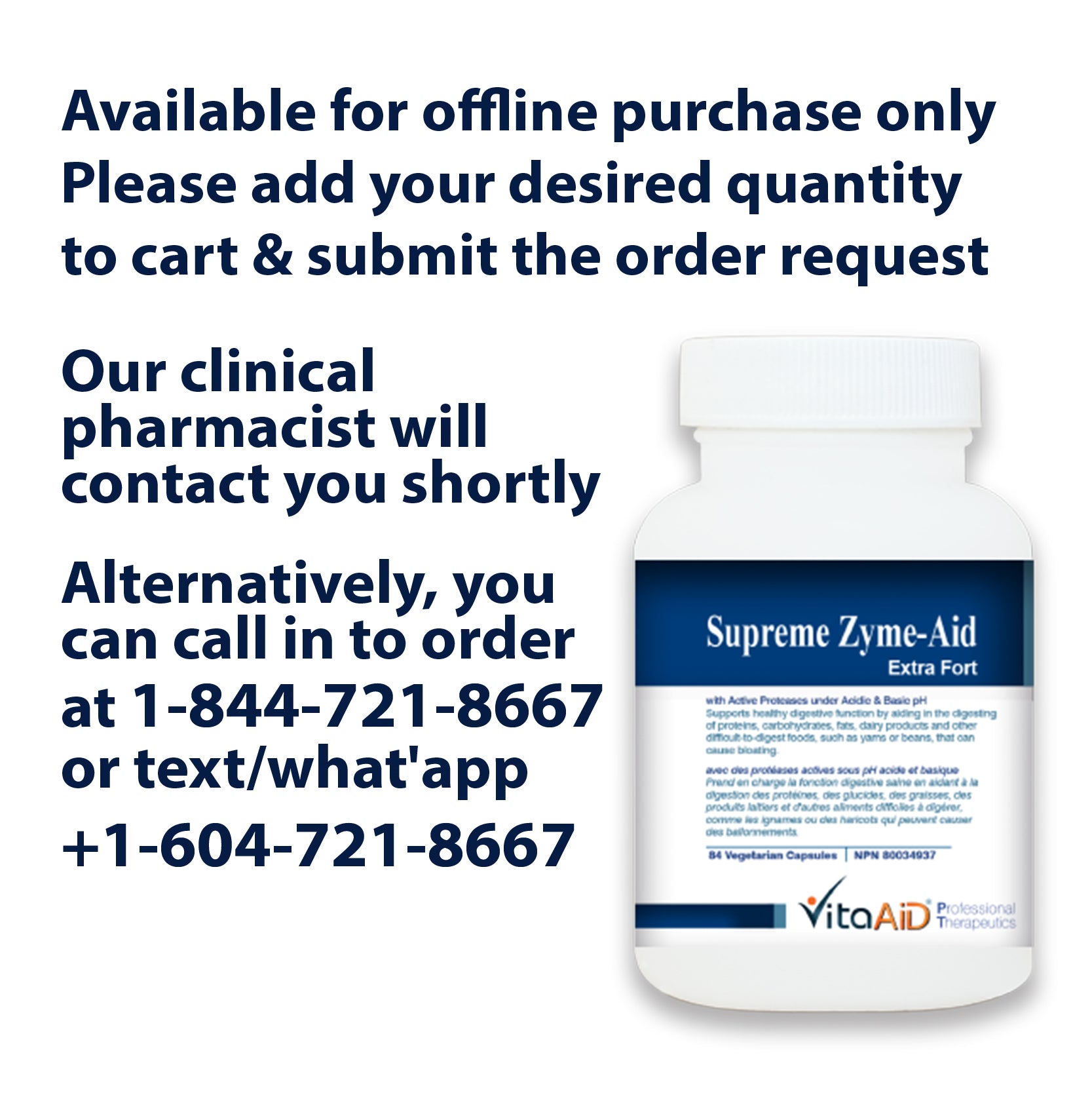 VitaAid Supreme Zyme-Aid Extra Fort - biosenseclinic.com