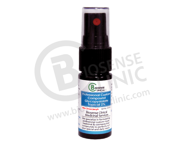 BiosenseClinical Glycopyrrolate Topical spray  - 15 ml - Biosense Clinic