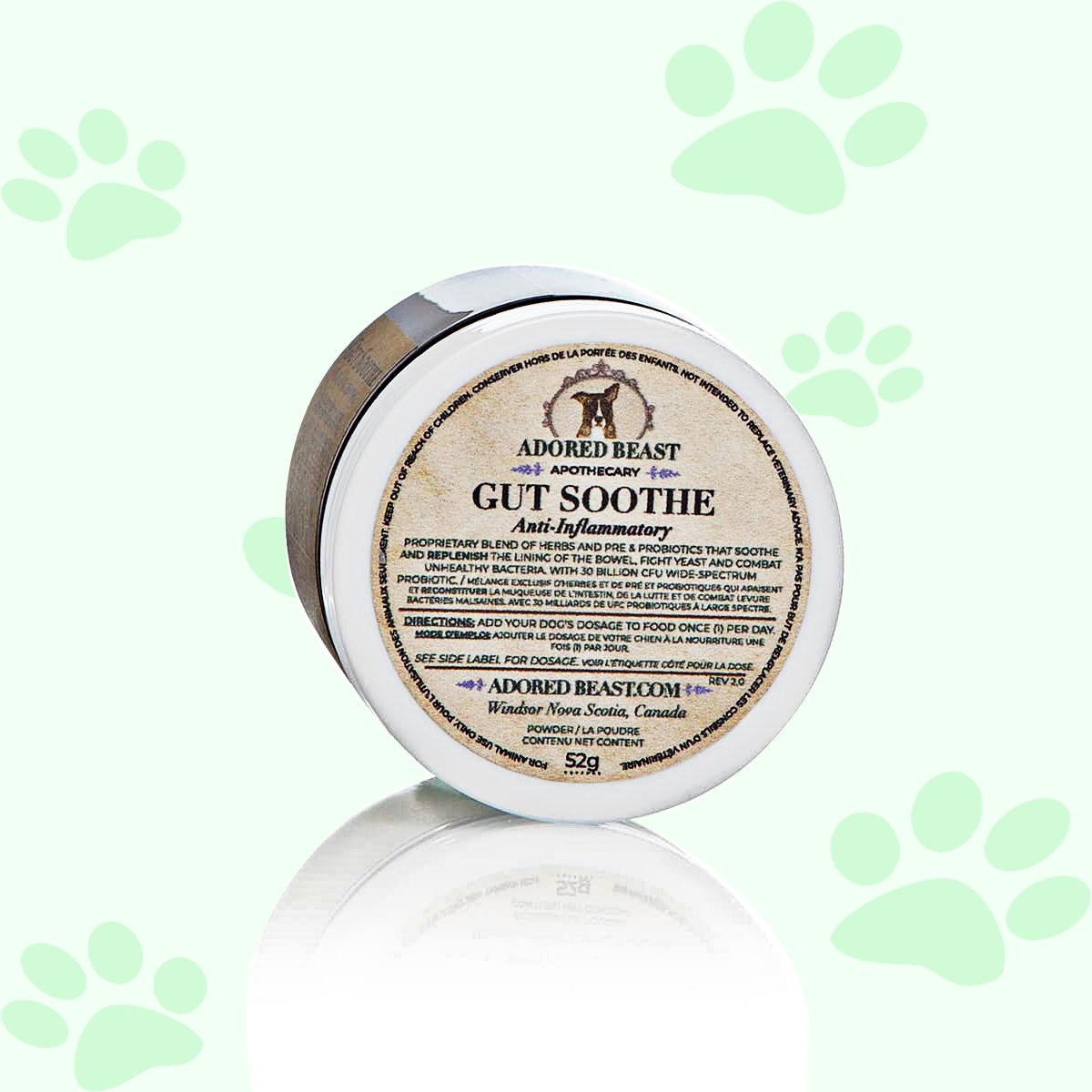 Adored Beast Gut Soothe | Anti-Inflammatory 52g - biosenseclinic.com
