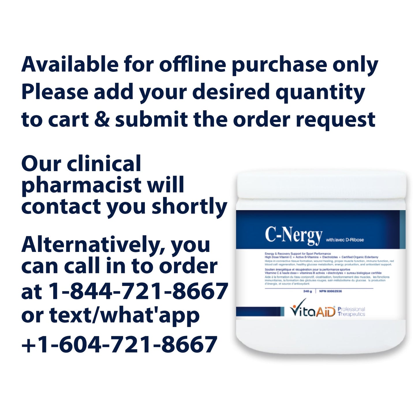 VitaAid C-Nergy with D-Ribose - biosenseclinic.com