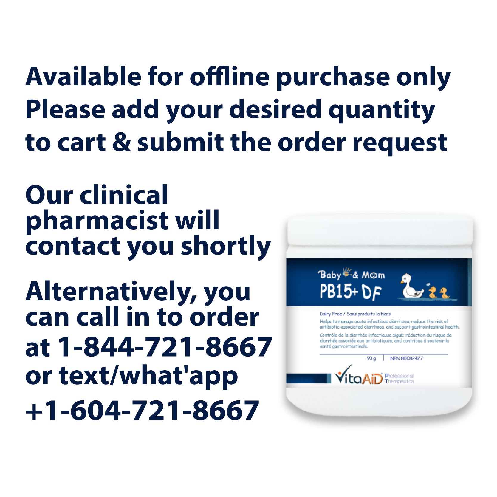 VitaAid Baby & Mom PB15+ DF - biosenseclinic.com