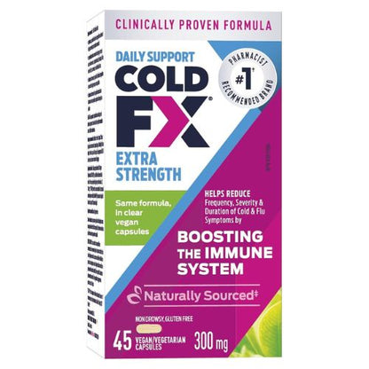 COLD-FX Extra Strength 300mg – 12 and 45 Capsule Sizes for Immune Support