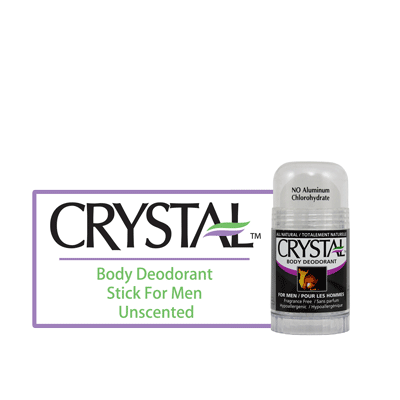 Crystal Body Deodorant Stick - Unscented - Biosense Clinic