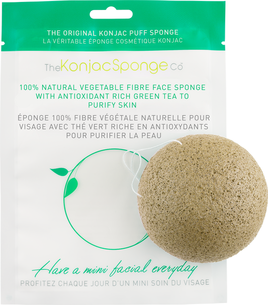 Konjac & Green Tea Facial Sponge Puff - Biosense Clinic