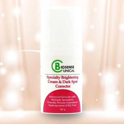 BiosenseClinical Specialty Brightening Cream & Dark Spot Corrector - HQ Free 30g x 1 - Biosense Clinic