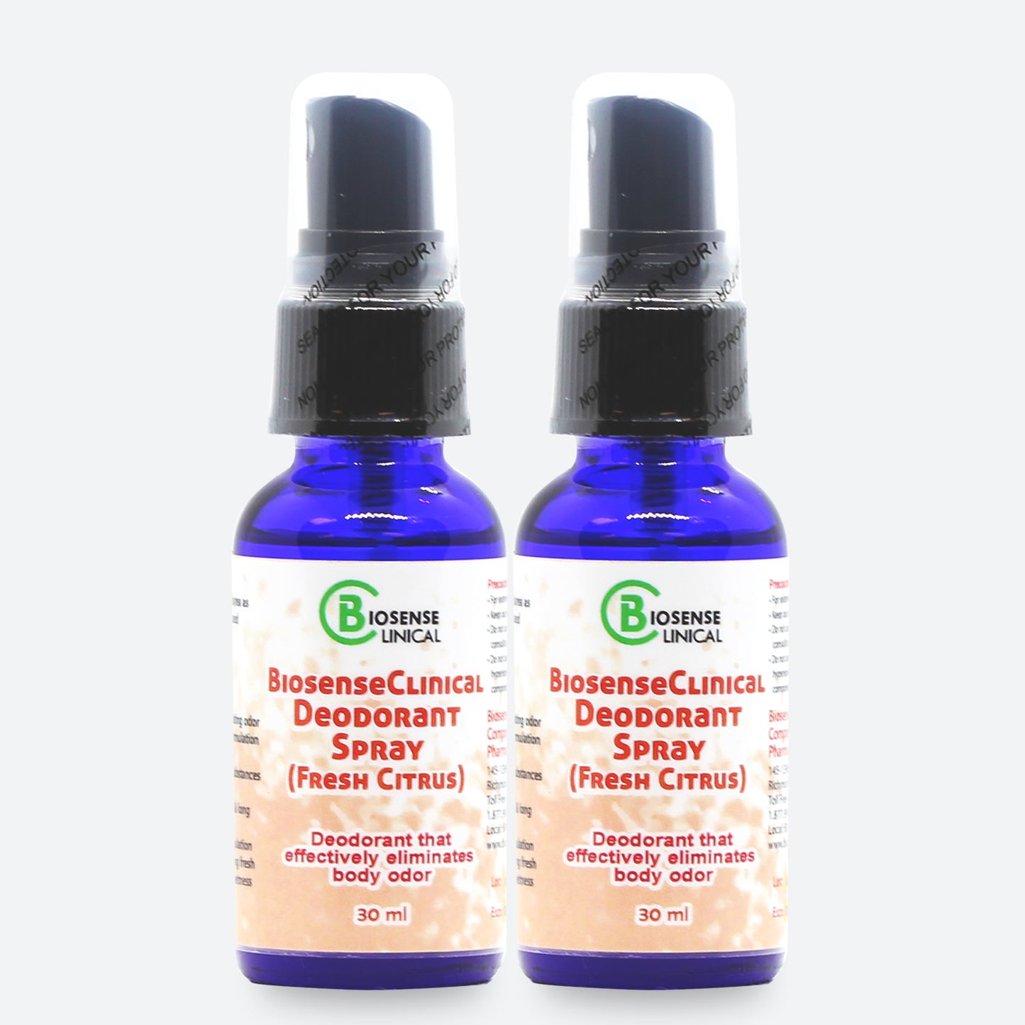 BiosenseClinical Therapeutic Deodorant Spray (Fresh Citrus) 30ml - Biosense Clinic