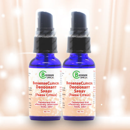 BiosenseClinical Therapeutic Deodorant Spray (Fresh Citrus) 30ml x 2 - Biosense Clinic