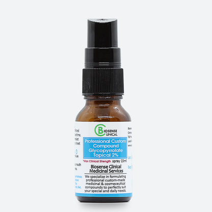 BiosenseClinical Glycopyrrolate Topical spray - 15 ml  2% - Biosense Clinic