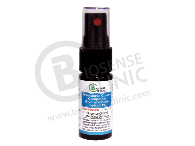 BiosenseClinical Glycopyrrolate Topical spray  - 15 ml - Biosense Clinic
