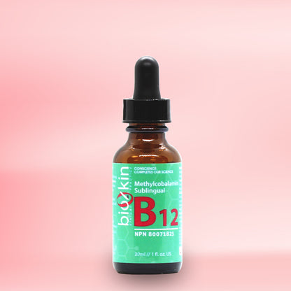 BioZkin Sublingual Vitamin B12 Methylcobalamin 30ml - Biosense Clinic
